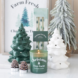 White Fir Tree Ceramic Oil Burner and Wax Warmer