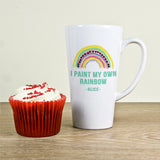 Personalised My Own Rainbow Latte Mug.