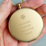 Personalised Free Text Keepsake Compass.