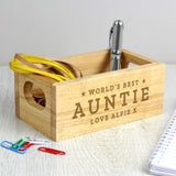 Personalised Worlds Best Mini Wooden Crate.