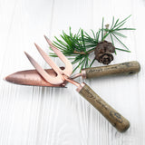 Personalised Luxe Copper Trowel and Fork Set.